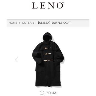 YAECA - 【2020AW】LENO DUFFLE COAT ブラック サイズ0の通販 by モミ