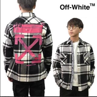 オフホワイト(OFF-WHITE)の長袖 シャツ STENCIL FLANNEL  off-white(シャツ)