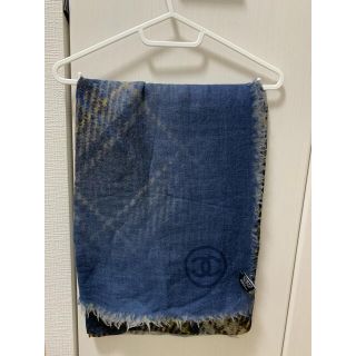 シャネル(CHANEL)の【美品・本物】シャネル　カシミア100%ストール(ストール/パシュミナ)