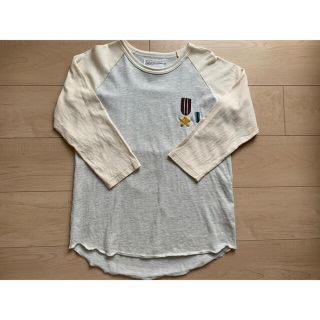 マーキーズ(MARKEY'S)のマーキーズ ❁︎七分袖ラグランＴシャツ　グレー(Tシャツ/カットソー)