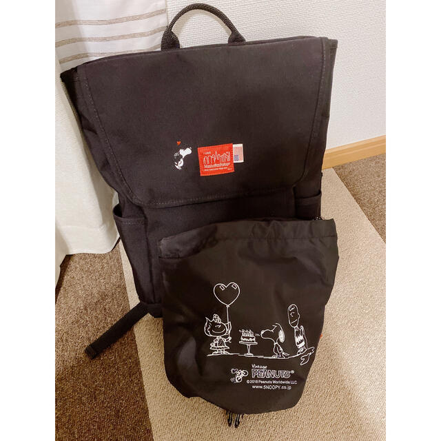 半額購入 Manhattan Portage スヌーピーバックパック 新品 - バッグ