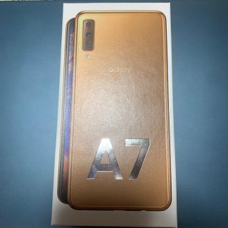 ギャラクシー(Galaxy)の【新品 未開封】galaxy a7 ゴールド(スマートフォン本体)