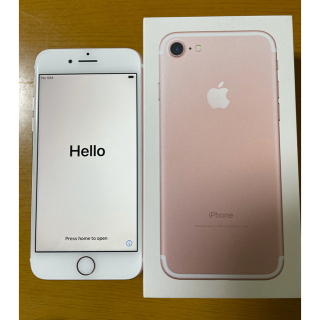 スマホ/家電/カメラお値下げしました。iPhone 7  128GB ローズゴールド