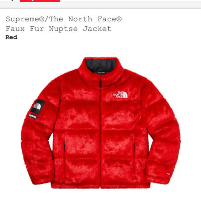 Supreme North Face Faux Fur Nuptse xl