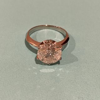 約3ct  大粒天然ダイヤモンドリング　中古(リング(指輪))