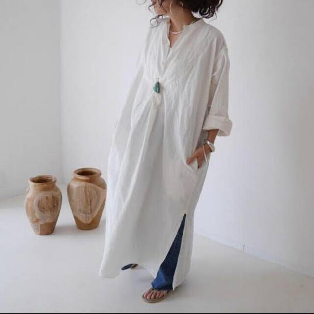 Ron Herman(ロンハーマン)のargue cotton linen vintage dress レディースのワンピース(ロングワンピース/マキシワンピース)の商品写真