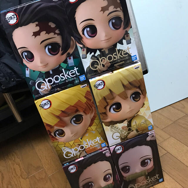 鬼滅の刃 Qposket フィギュア 炭治郎 禰豆子 善逸 ABカラーフルセット
