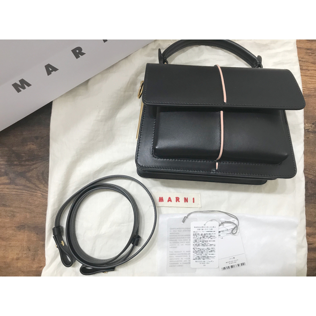 マルニ ハンドバッグ ショルダーバッグ MARNI アタッシュバッグ レザー-