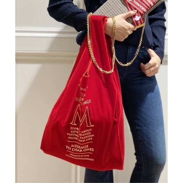 DEUXIEME CLASSE(ドゥーズィエムクラス)のGOOD GRIEF/ SAFETY TOUCH PATRIT&ベロアbag レディースのバッグ(トートバッグ)の商品写真