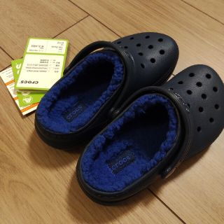 クロックス(crocs)のクロックス　18.5 ネイビー(サンダル)