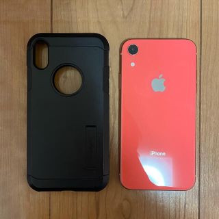 アイフォーン(iPhone)の【送料無料】 iPhone XR 64 GB SIMフリー Coral スマホ(スマートフォン本体)