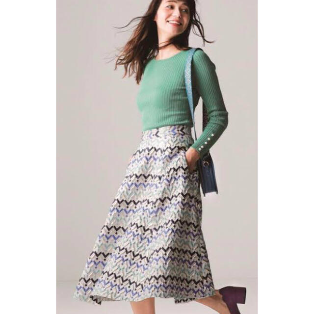 Mystrada(マイストラーダ)の新品マイストラーダ  ジオメジャガードスカート レディースのスカート(ロングスカート)の商品写真