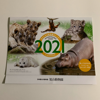 旭山動物園　カレンダー　2021年　(カレンダー/スケジュール)