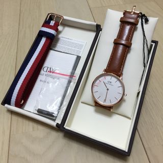 ダニエルウェリントン(Daniel Wellington)の【新品・ベルト付♪】DW 36㎜(腕時計)