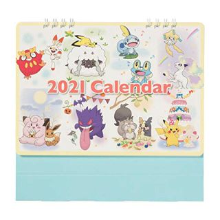 ポケモン(ポケモン)のポケモンセンターオリジナル 卓上カレンダー2021 1枚(カレンダー/スケジュール)