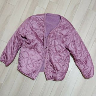 ダブルクローゼット(w closet)のUSED／ダブルクローゼット ノーカラーキルティング リバーシブルボアコート(ブルゾン)