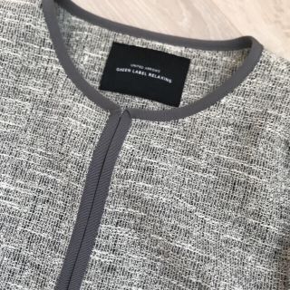 ユナイテッドアローズグリーンレーベルリラクシング(UNITED ARROWS green label relaxing)の専用です！グリーンレーベルリラクシング  ツイードD ノーカラージャケット(ノーカラージャケット)