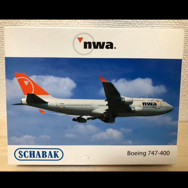 ノースウエスト航空 ボーイング747-400 1/600 SCHABAKの通販 by 6×3's shop｜ラクマ