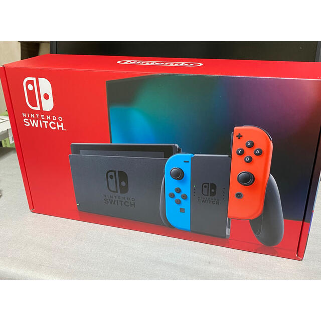 Nintendo Switch(ニンテンドースイッチ)のNintendo Switch JOY-CON(L) ネオンブルー/(R) ネオ エンタメ/ホビーのゲームソフト/ゲーム機本体(家庭用ゲーム機本体)の商品写真