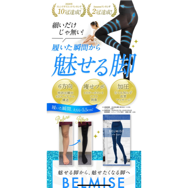 【新デザイン】正規品　BELMISE ベルミス 新発想スリムタイツ