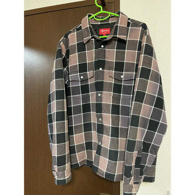 supreme  Quilted Faded Plaid Shirt ネルシャツ