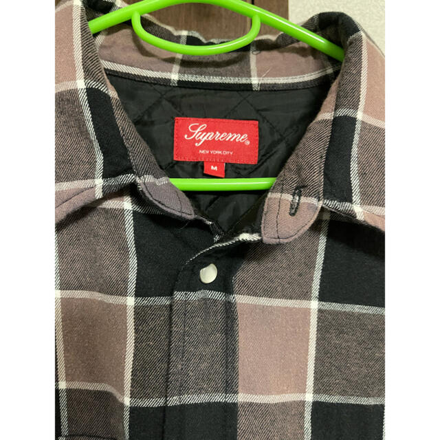 Supreme 18AW Quilted Faded Plaid Shirt M