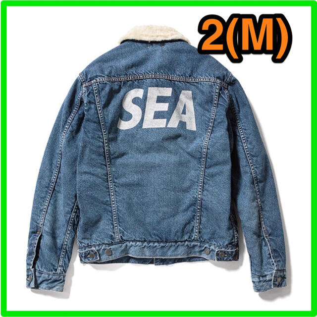 MINEDENIM×WINDANDSEA Denim Boa G JKT 2(M メンズのジャケット/アウター(Gジャン/デニムジャケット)の商品写真