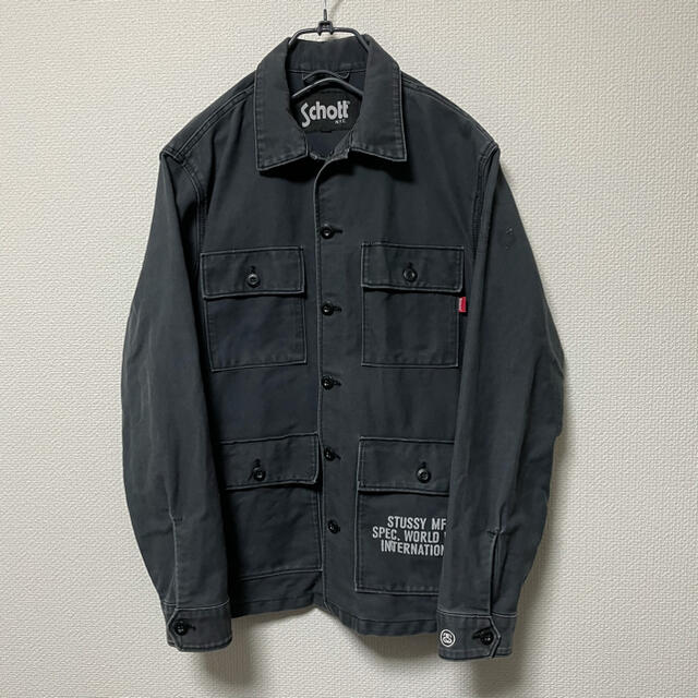 STUSSY - STUSSY × SCHOTT コラボ カバーオールの通販 by mikitty's