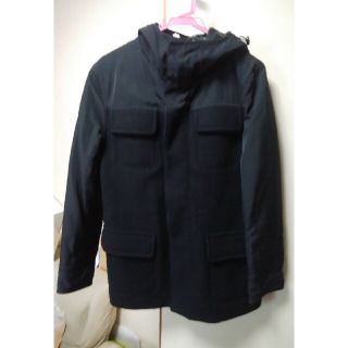 ユニクロ(UNIQLO)のUNIQRO +J DOWN WOOL MOUNTAIN PARKER M 黒(ダウンジャケット)