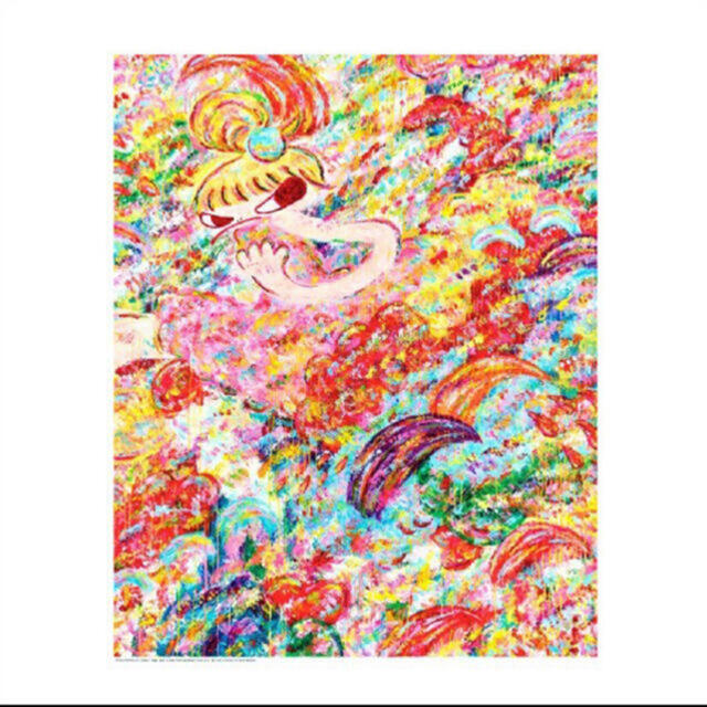 再×14入荷 大きなバンダナ 魔法の手 ロッカクアヤコ作品展の