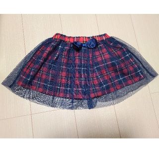 マザウェイズ(motherways)のマザウェイズ　チェック柄スカート　90cm(スカート)