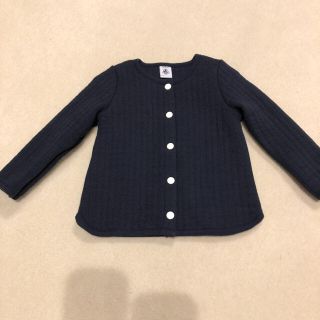 プチバトー(PETIT BATEAU)の11日までお値下げです！！プチバトー ☆キルティングカーディガン(カーディガン/ボレロ)