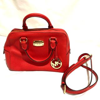 マイケルコース(Michael Kors)の【匿名配送】マイケルコース/2wayショルダーバッグ/レッド(ショルダーバッグ)