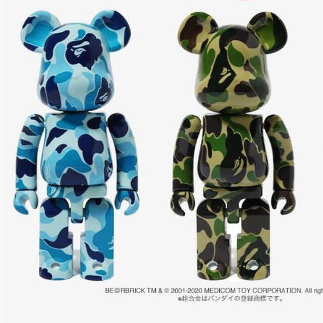 エンタメ/ホビーBE@RBRICK × BAPE 超合金 200% ブルーとカモ 2体セット