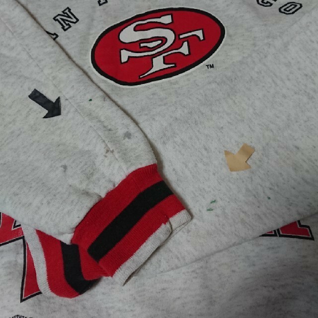 90s USA◯スウェットトレーナー NFL ライオンズ ネイビー 2XL