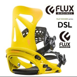 フラックス(FLUX)のFLUX DSL 19-20モデル イエロー Mサイズ　フラックス　スノーボード(バインディング)