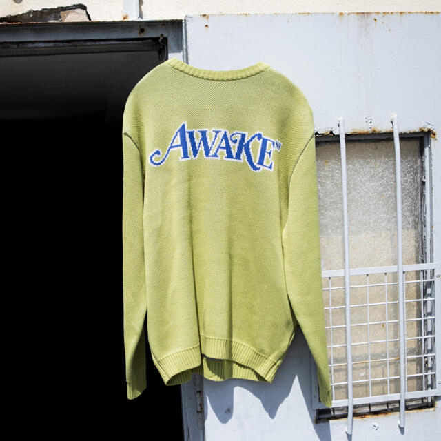 AWAKE NY Ciassic Logo Intarsia Sweater