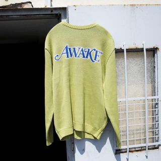 アウェイク(AWAKE)のAWAKE NY Ciassic Logo Intarsia Sweater(ニット/セーター)