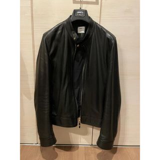 バーニーズニューヨーク(BARNEYS NEW YORK)のEMMETI エンメティ ユリ JURI ゴールドジップ シングルライダース(ライダースジャケット)