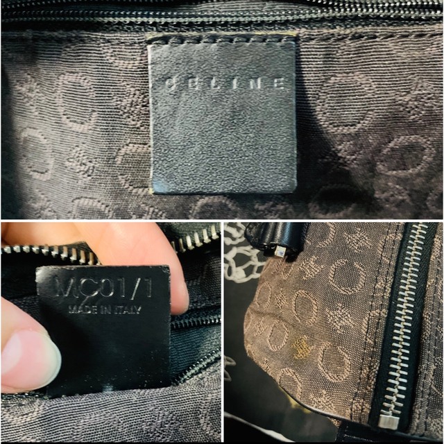 celine - 美品!セリーヌ Cマカダム ヴィンテージ ボストン型