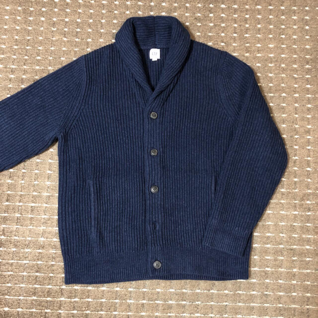 GAP(ギャップ)のGAP ショールカラー ニット カーディガン ネイビー 紺色 カウチンセーター メンズのトップス(カーディガン)の商品写真