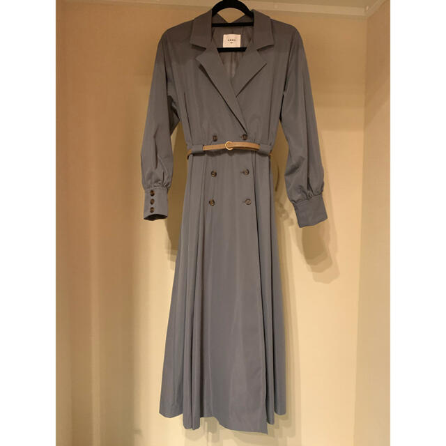 Ameri VINTAGE  LONG COAT LIKE BELT DRESS