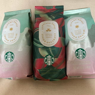 スターバックスコーヒー(Starbucks Coffee)のスターバックス ホリデー クリスマス限定コーヒー豆2種 クリスマスブレンド3点(コーヒー)