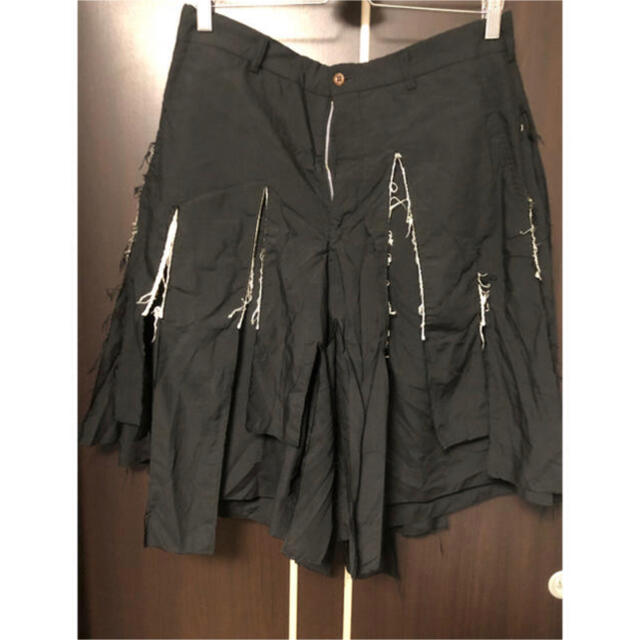 ポケットいっぱい BLACK COMME des GARCONS レイヤード短冊スラックス