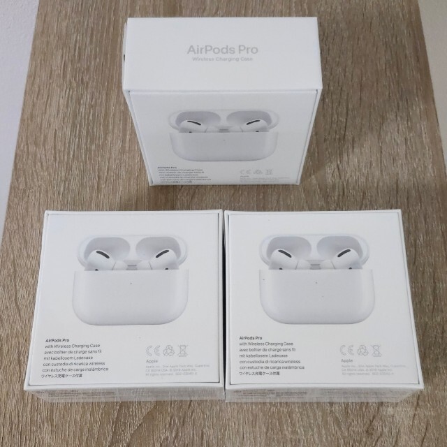 Apple - 新品未開封 Airpods pro 3台セット 保証未開始の通販 by s's ...