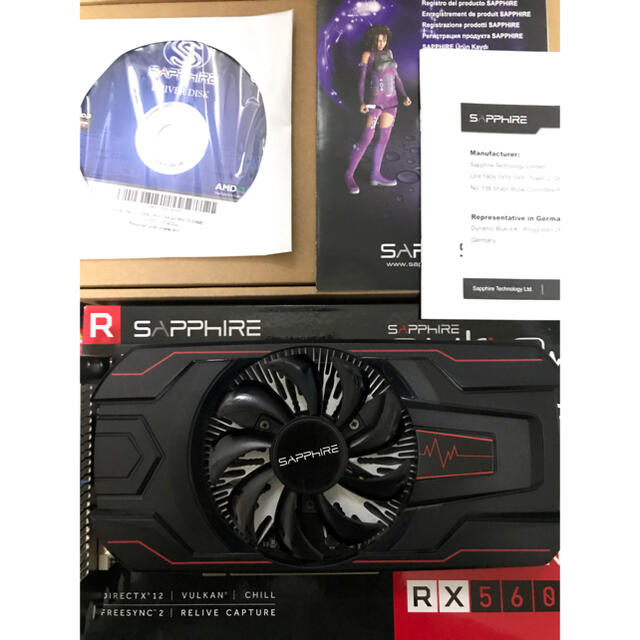 SAPPHIRE PULSE RADION RX560 4GBスマホ/家電/カメラ