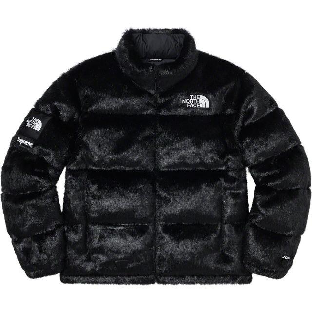 L Supreme The North Face Faux Fur Nuptse