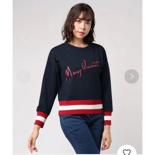 マリークワント(MARY QUANT)のMARY QUANT ラメロゴプリントプルオーバー(トレーナー/スウェット)