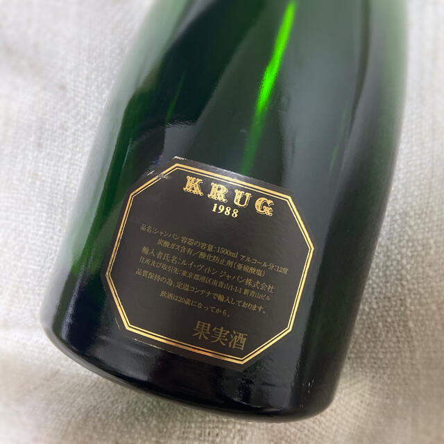 Krug 空瓶の通販 by beni's shop｜クリュッグならラクマ - KRUG1988 超特価お得