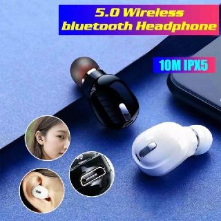 新品未使用品！☆ワイヤレスBluetooth5.0イヤホン☆片耳ブラック(ヘッドフォン/イヤフォン)